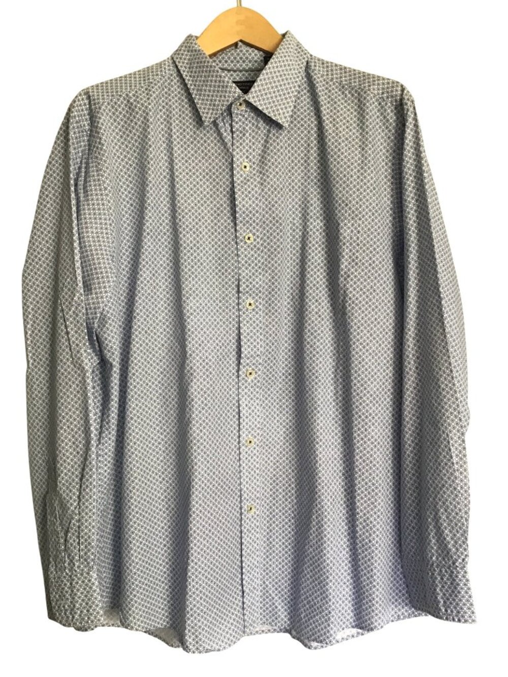 ROUNDTREE & YORKE MEN'S 100% COTTON LONG SLEEVE BUTTON DOWN SHIRT SIZE X-LARGE